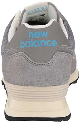 New Balance Tênis masculino 574 V2, Cinza/branco, 12