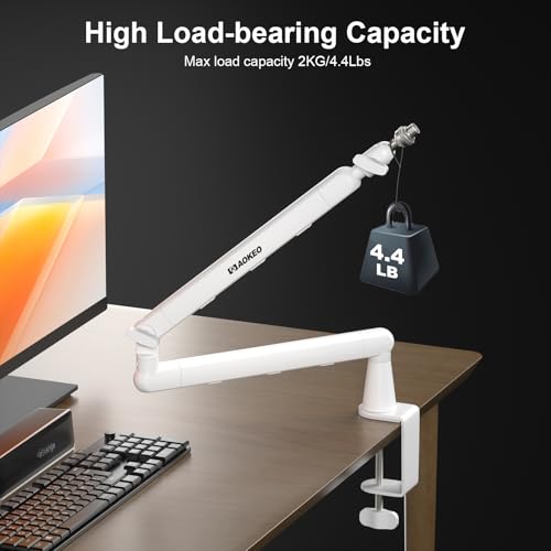 Bras de microphone Aokeo AK-55 support articulé de table pour Elgato Wave et micro - 4