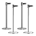 Tensabarrier 890U-1P-1P-1P-STD-NO-YEX-C Polished Chrome Post, 38" Height, 2" Wide, 7