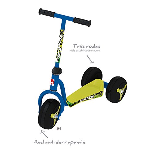 Patinete Adventure Clássico Bandeirante Azul