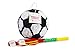 Produktbild Trendario Fußball Pinata Set, Pinjatta + Stab + Augenmaske, Ideal zum Befüllen mit Süßigkeiten und Geschenken - Piñata Fußball für Kindergeburtstag Spiel, Geschenkidee, Party, Hochzeit