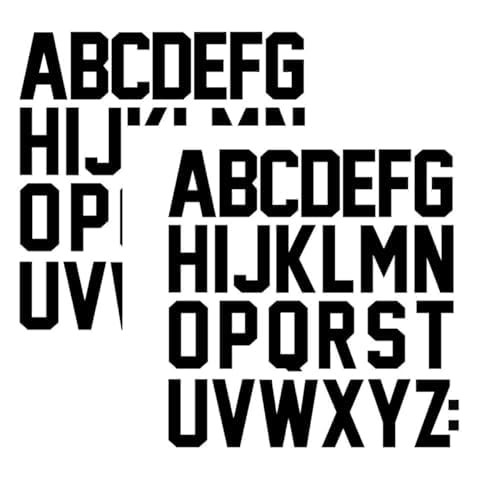 52PCS Iron-On Letters for Custom Clothing Cover