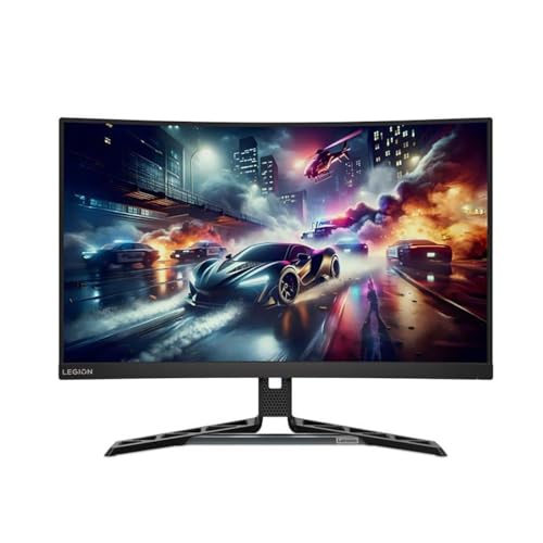 Lenovo Legion R27qc-30 27" Class WQHD Curved Screen Gaming LED Monitor - 16:9 - Raven Black