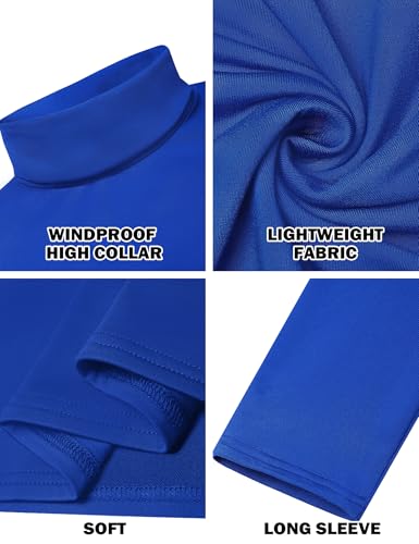 Image of Men's Turtleneck Casual Basic High Neck Long Sleeve T Shirts Half Neck Lightweight Pullover Sweater