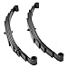 dreamdragon 6K Single Trailer Axle Suspension Kit with 5 Leaf Springs, U-Bolts & Hangers - 6,000lbs Capacity