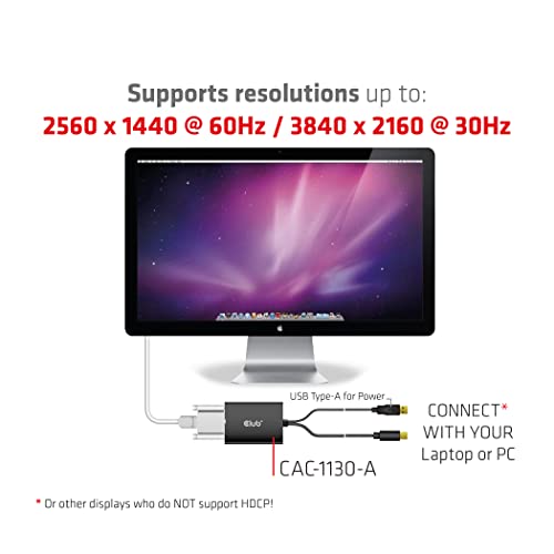 Adaptador Activo Mini DP a Dual Link DVI Club 3D HDCP Off monitor Apple Cinema 7995021001 5