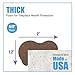 KidKusion Jumbo Corner Cushion | Made in USA | Brown | 4 Pack | Furniture and Corner Protector