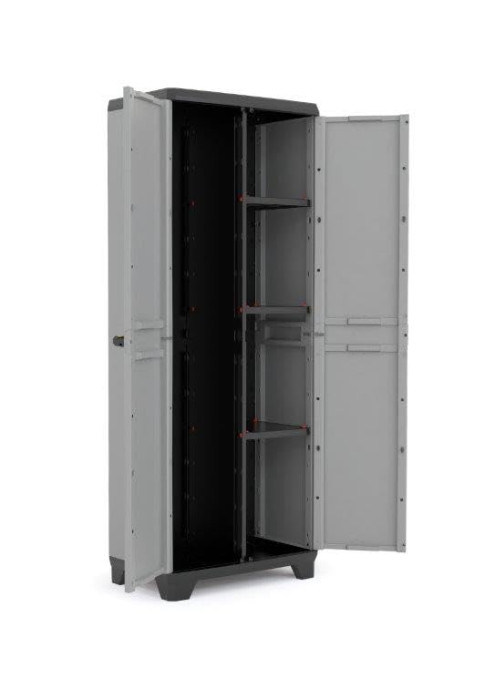 iperbriko Armadio Armadietto in Resina Portascope Alto 68X38 H173 Cm Stilo