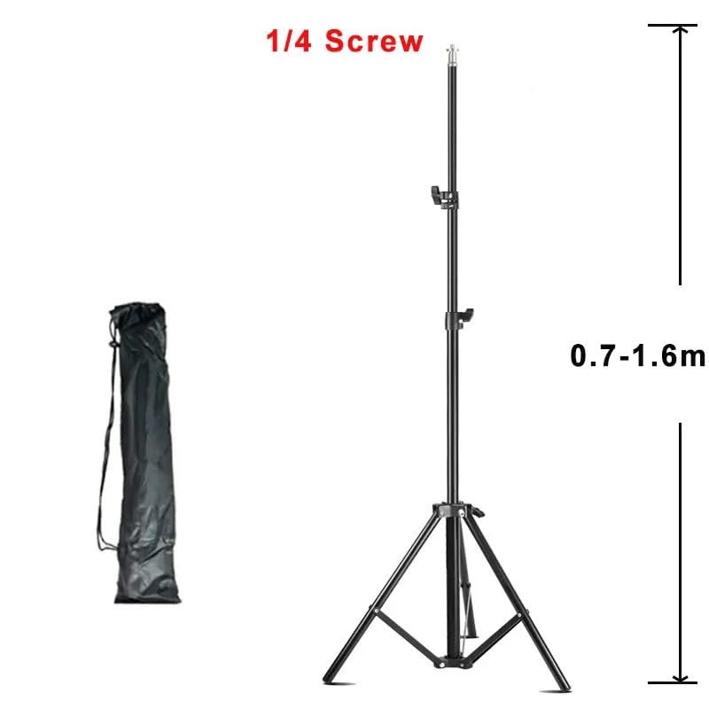 Supporto for proiettore Portatile, interfaccia in Lega di Alluminio, Altezza Regolabile da 1,2 m, Vite da 1/4".