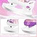 LEVYTEMP Adjustable Snowflake Ice Skates for Kids Boys Girls, Comfort Lining Ice Skating Shoes Every Winter Adventure for Beginner - Sizes Small Ages 5-8,Purple