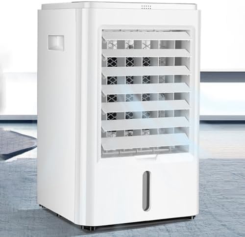 Portable Air Cooler, 4L Evaporative Air Conditioner with 3 Wind Speeds and Timer, Quiet Desktop Fan for Home Office Dorm Camping