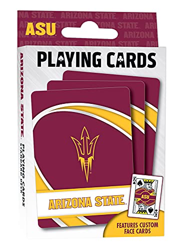 Image of MasterPieces Family Games - NCAA Arizona State Sun Devils Playing Cards - Officially Licensed Playing Card Deck for Adults, Kids, and Family 2.5 inch x 3.5 inch