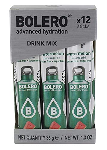 Bolero Advanced Hydration Powder Packets Sugar Free Drink Mix Packets, Convenient Water Flavoring Packets, Calorie-Free Drink Mix Powder Sticks, 6 Packs Of 12 (Cherry And Watermelon) #TOP2