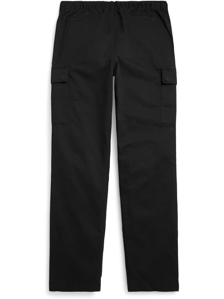 Black Polo Ralph Lauren Stretch Chino Cargo Pants (Big Kid)