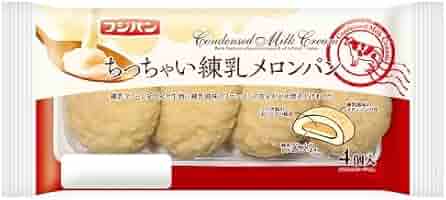 Amazon | フジパン ちっちゃい練乳メロンパン 4コ入 | フジパン