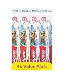 Colgate Kids Toothbrushes Multipack 0-2 Years – extra-soft bristles for a gentle clean – non-slip handles for little hands – colour-indicator bristles to guide toothpaste application