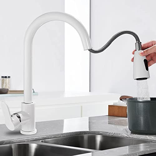 Robinet de cuisine moderne rétractable mitigeur eau chaude froide laiton