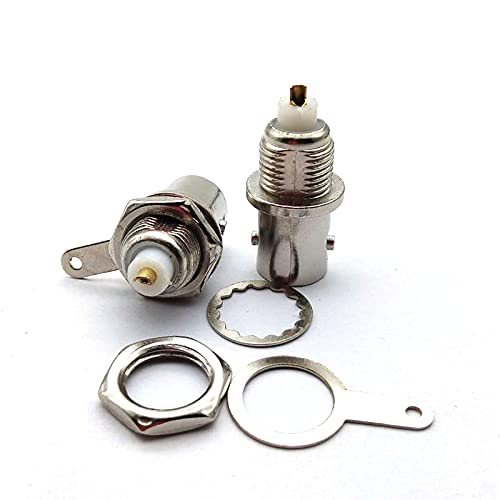 50 Pcs of BNC Socket Female Chassis Panel Mount Socket Coaxial Connectors 50 Ohm BNC Female Plugs