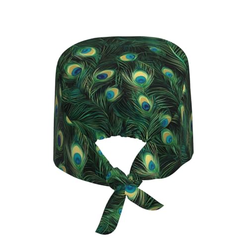 Image of Adjustable Scrub Cap with Sweatband, Breathable Working Hat for Men /Women