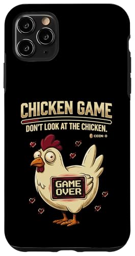 Chicken Game Don't Look At The Chicken Funny Gamer Pixel Art �X�}�z�P�[�X iPhone 11 Pro Max �p