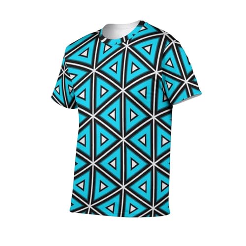 Tee Shirt Manches Courtes Triangle Anti-Déformation Col Rond