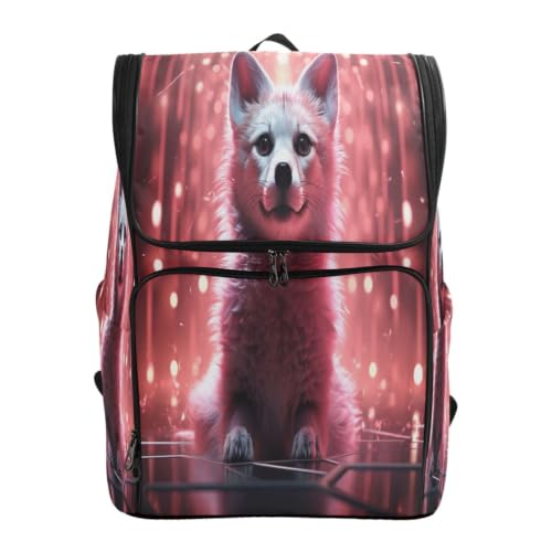 Sac à dos étudiant à motif renard idéal pour le collège et les sorties