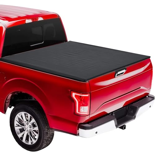 Garvee Soft Tri-fold Truck Bed Tonneau Cover Compatible with 2015-2023 F150 Supercrew Double cab 5.5 ft/67.1 in Bed