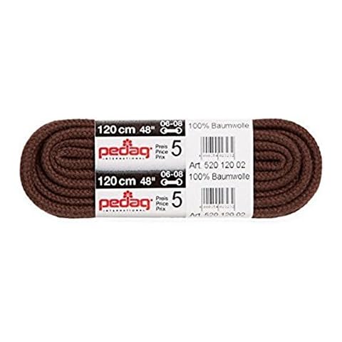 Pedag Thick Round Cord Replacement Laces in Various Lengths (90 cm, Brown) Cover