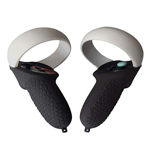 Denpetec Touch Controller Grip Cover for Oculus Quest 2, Silicone Controller Grip Protective Cover VR Accessories