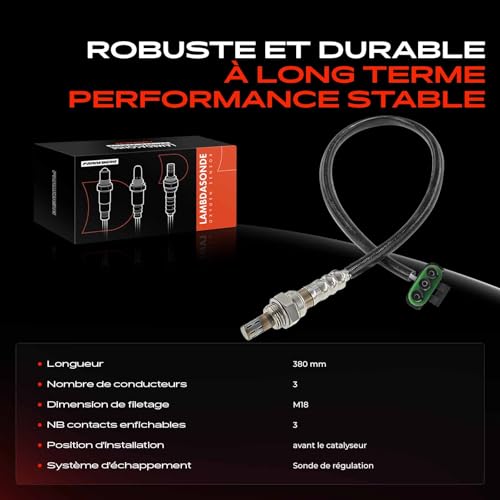 Sonde lambda avec filetage précis pour régulation amont Renault 1986-2003 - 4