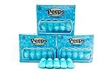 Blue Marshmallow Peeps - 3 Packs of 10 - Gluten & Fat Free Snacks - Old School Marshmallow Chicks -...