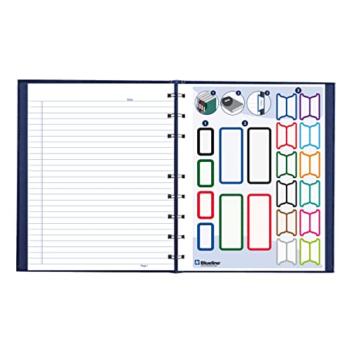 Carnet de notes exécutif rigide Blueline NotePro rechargeable 150 pages A7150.BLU bleu indigo