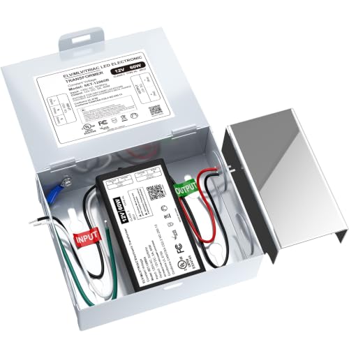 12v 60w Dimmable LED Driver,120V AC to 12V DC led Transformer UL Listed