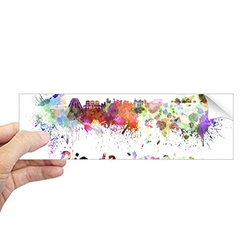 Adhesivo de Río de Janeiro Brasil rectangular vinilo coche exterior 1