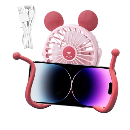 Ventilador de cochecito recargable,Ventilador de cuna recargable | Ventilador de barra con mango de carrito eléctrico Octopus - Ventilador personal eléctrico portátil del clip del trípode del PDA sile