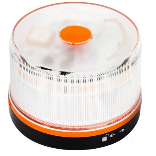 ANTELA Emergency Beacon Light V16 DGT Approved with Geolocation, Connected Car Beacon DGT 3.0, SIM Free up to 2038, 1pc