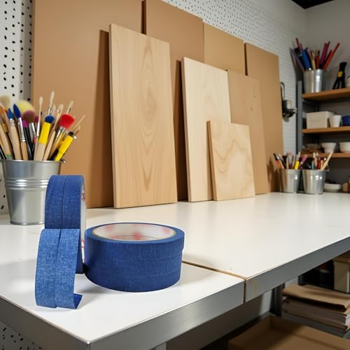Image of Blue 50M Painters Clean Peel Masking Tape Car Sticker Decor Sticker Adhesive DIY Painting Paper Hardware Accessories Home Appliance Practical and Deft Hardware