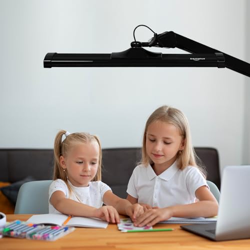 Image of 24-Inch LED Architect Desk Lamp with Clamp, 30W 2300LM, Black
