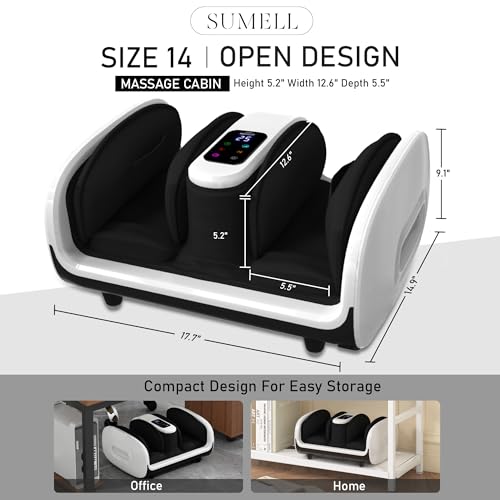 Foot-Massager-with-Heat-Ice-Therapy-Shiatsu-Foot-Massager-for-Neuropathy-Circulation-Plantar-Fasciitis-Relief-Deep-Kneading-Rolling-Gel-PackFootmuffs-Offered-Gift-Idea-for-Parents-White