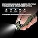 OLIGHT Arkfeld Pro Rechargeable EDC Flat Flashlight with Green Beam, UV and White LED Combo, 1300 Lumens Portable Pocket Lights, Triple Sources for Outdoors Emergency Working (OD-Green CW)