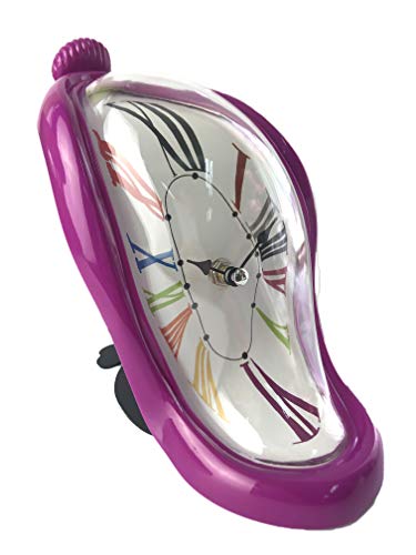 Decohouse Reloj Original sobremesa Moderno - Accesorio Decorativo Rosa- Regalo Divertido y Barato