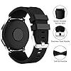 Dirrelo Strap Compatible with Samsung Galaxy Watch 3 45mm/Galaxy Watch 46mm/Huawei GT 2 46mm, 22mm Soft Silicone Sport Wrist Bands Replacement for Samsung Gear S3 Frontier for Men Women, Black #1