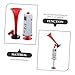Gogogmee 2pcs Handheld Air Horn Pump Portable Sports Noisemaker Trumpet for Soccer Football Events Parties Celebrations Loud Cheer Signal Prop Red