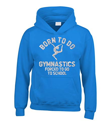 Sweat bleu Edward Sinclair Born to Do Gymnastics paillettes pour cultiver sa passion 3-4 ans