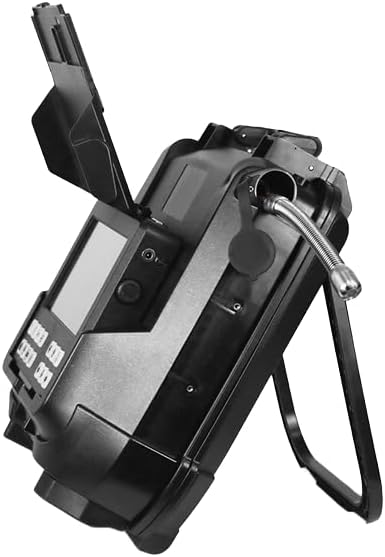 Vividia VS-20208 Portable Sewer Pipe Inspection Camera, 20mm/0.79in Diameter Camera Head, 20m/66ft Long Push-Rod Cable, 8in LCD Monitor