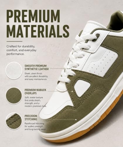 Image of HAUX Stylish Casual Mid Top Sneaker and Trendy Shoes with Laces for Men & Boys, Perfect, College, Parties and Outings, Lightweight, Comfortable, and Durable for All-Day Use, Cushioned Sole for Walking and Outdoor Styling
