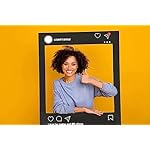 VictoryStore Photo Booth Frame - Social Media Frame Custom Wedding Photo Booth Set of 2 (Dark) - Image 2