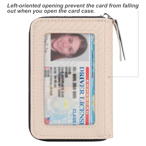 Image of Credit Card Wallet, RFID Card Case Wallet, Zipper Card Cases Holder for Men Women, RFID Blocking, KeyChain Wallet, Compact Size Card Organizer Case for Women