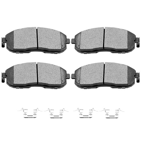Image of ECCPP Front Brake Pads Kits,4pcs Ceramic Pads Sets For Nissan For Sentra | For Infiniti For G20,For G35,For I30|For Nissan For 350Z,For Altima,For Juke,For Maxima;D815-7318;w /Hardware