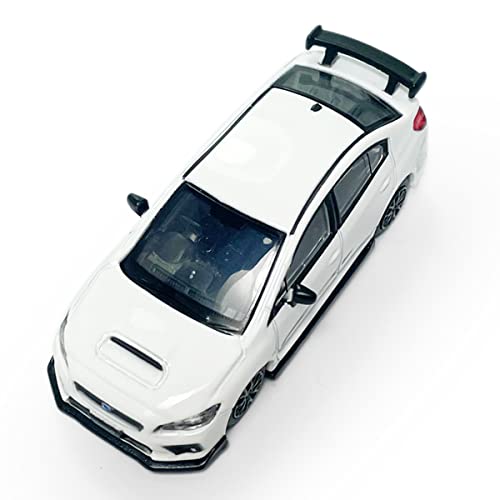 2016 Impreza Wrx Sti S207 Model Car 1/64 Scale Diecast Toy Cars Racing Sports Sedan Metal Alloy Friction Powered Children’s Die-Cast Vehicles, Collection For Adults Men Toys For Boys Kids Gifts, White #TOP4